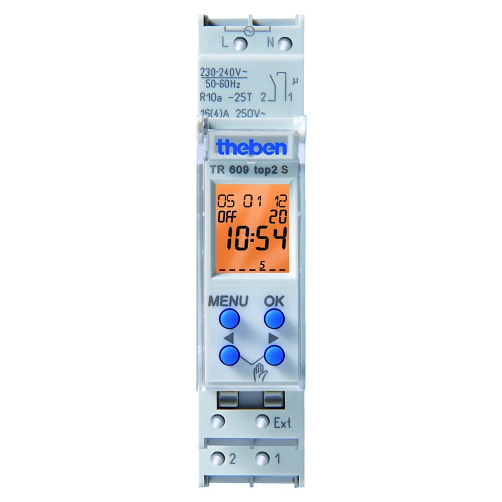 Theben Digital Schaltuhr 6090101 Typ TR 609 top2 S