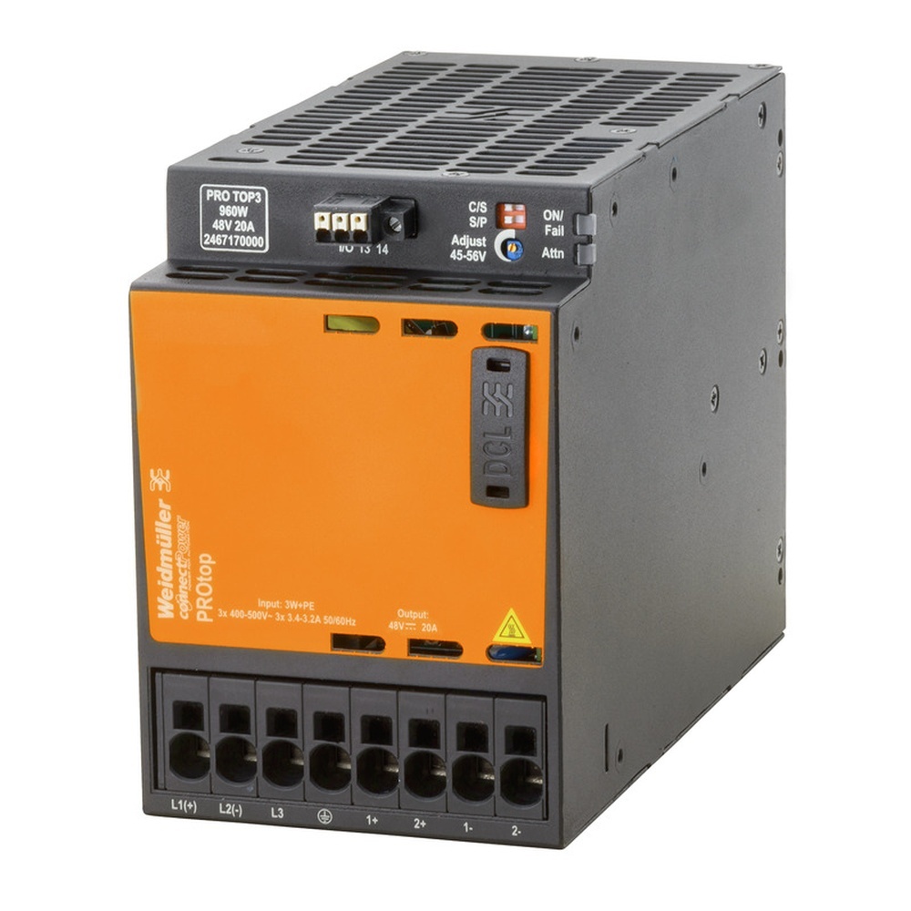 Weidmüller Gleichstromversorgung 2467170000 Typ PRO TOP3 960W 48V 20A