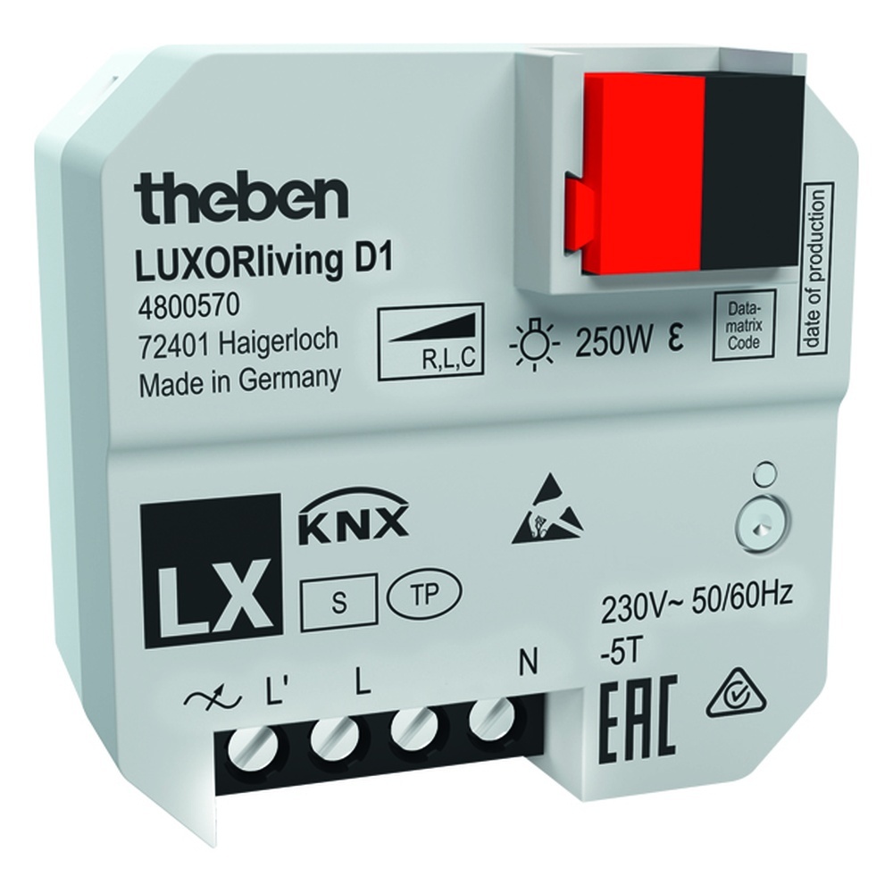 Theben UP Dimmaktor LUXOR 4800570 Typ LUXORliving D1