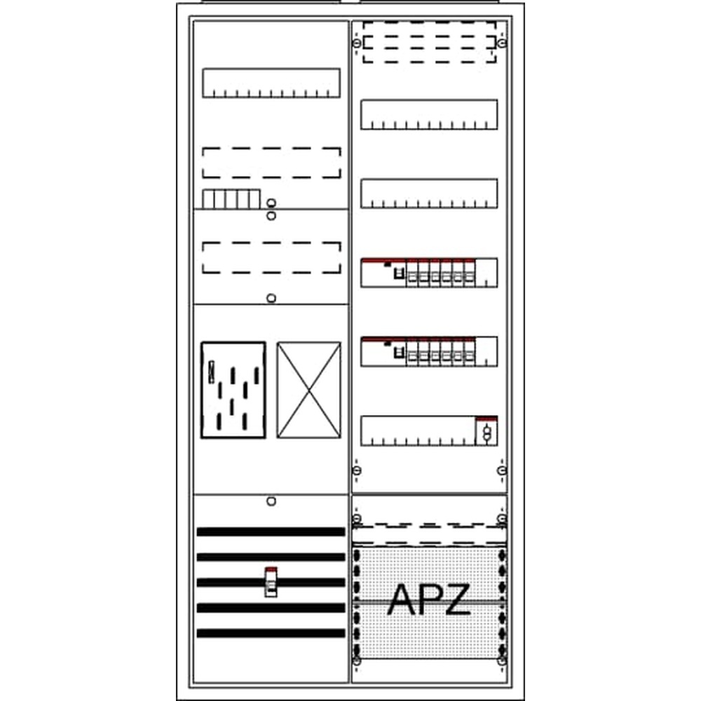 Striebel & John Zählerkomplettschrank 2CPX054234R9999 Typ BA27CBW