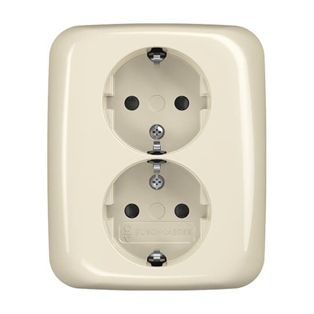 Busch-Jaeger Schuko Doppelsteckdose 202 EUJB-212 Nr. 2TKA00003897