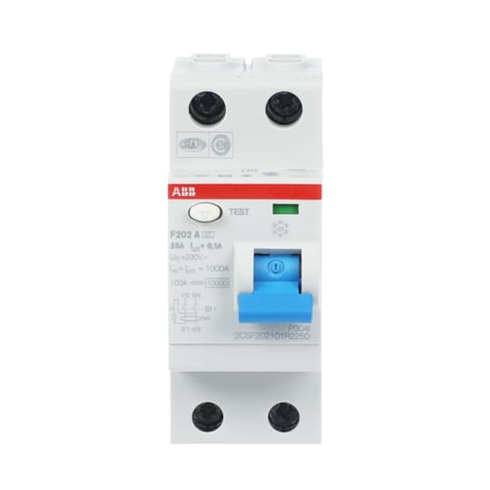 ABB Fehlerstrom Schutzschalter 2CSF202101R2250 Typ F202A-25/0,1