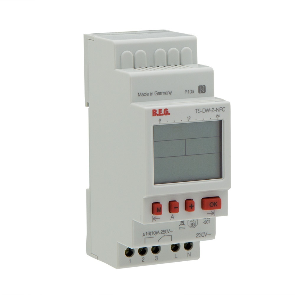 B.E.G. Brück Digitale Wochenschaltuhr 93152 Typ TS-DW-2-NFC