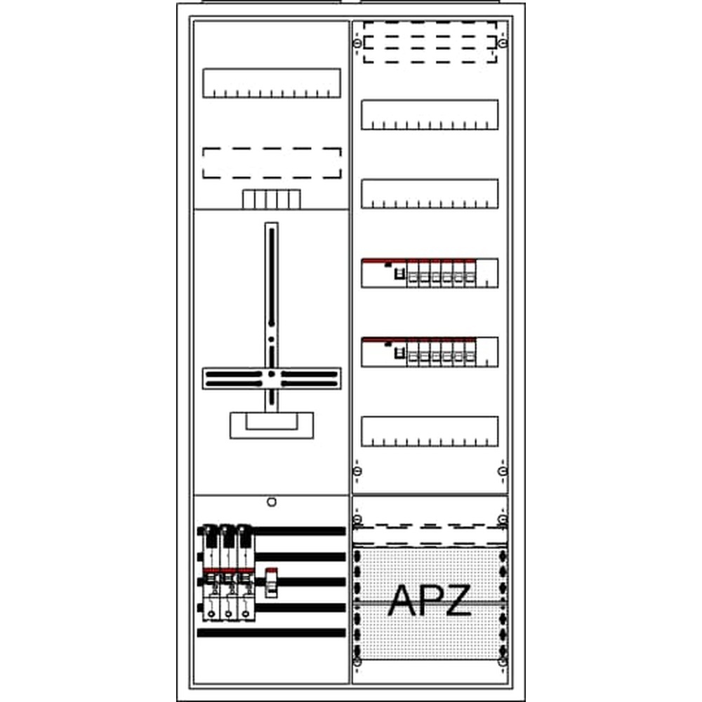 Striebel & John Zählerkomplettschrank 2CPX054250R9999 Typ DA27BB5V