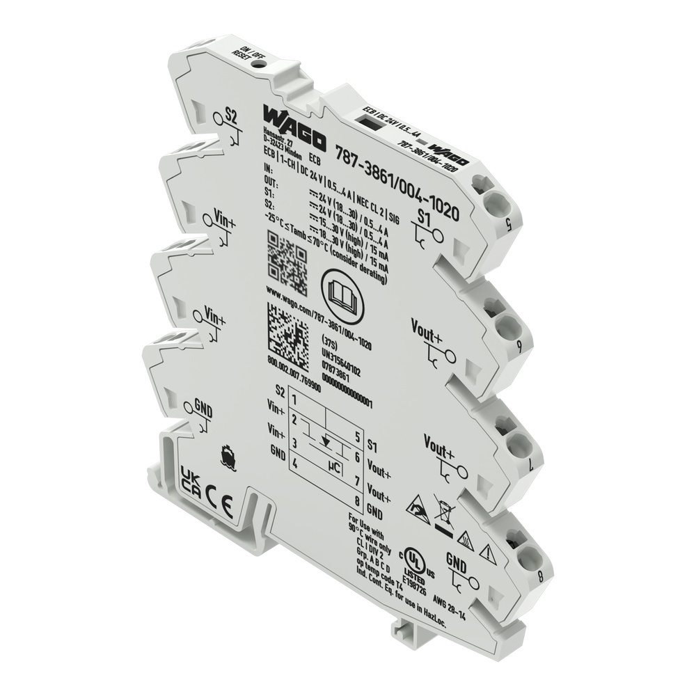 Wago Elektronischer Schutzschalter 787-3861/004-1020 Wago Elektronischer Schutzschalter 787-3861/004-1020