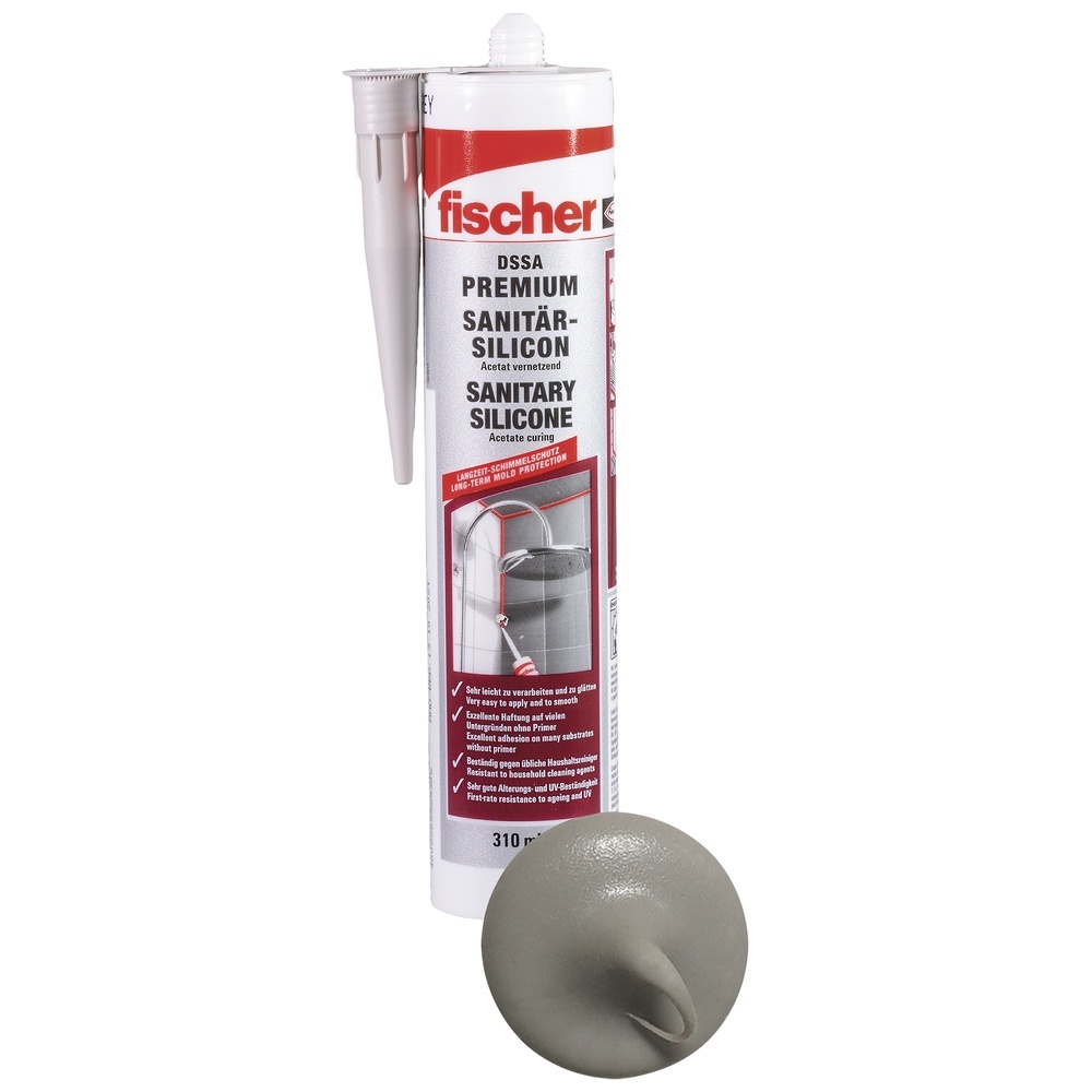 Fischer Sanitärsilicon 512209 Typ fischer DSSA SAG SAN.SIL.310 D/GB