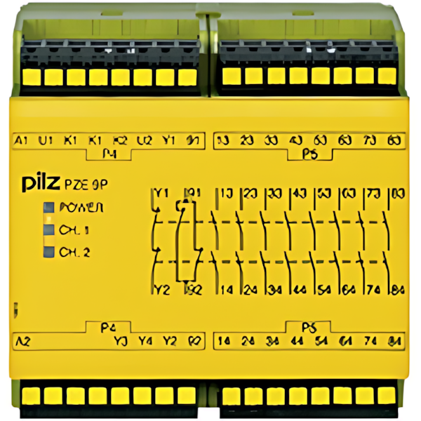 Pilz Kontakterweiterung 787140 Typ PZE 9P C 24VACDC 8n/o 1n/c