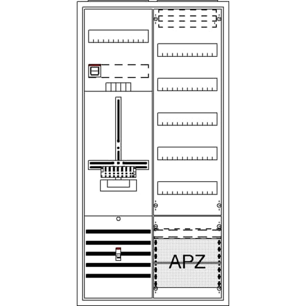 Striebel & John Zählerkomplettschrank 2CPX054278R9999 Typ DA27QB