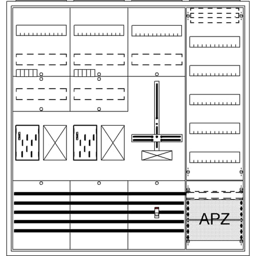 Striebel & John Komplettschrank 2CPX054217R9999 Typ BA47BH