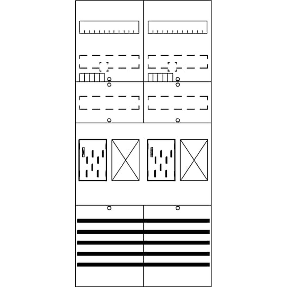 Striebel & John Zählerkomplettfeld 2CPX054076R9999 Typ BF27B22