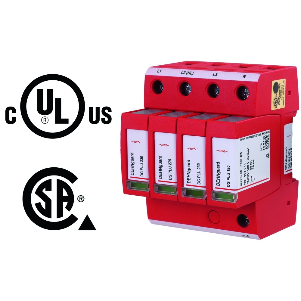 Dehn + Söhne Überspannungsableiter 908348 Typ DG MU 3PH 240 4W+G R Dehn + Söhne Überspannungsableiter 908348 Typ DG MU 3PH 240 4W+G R