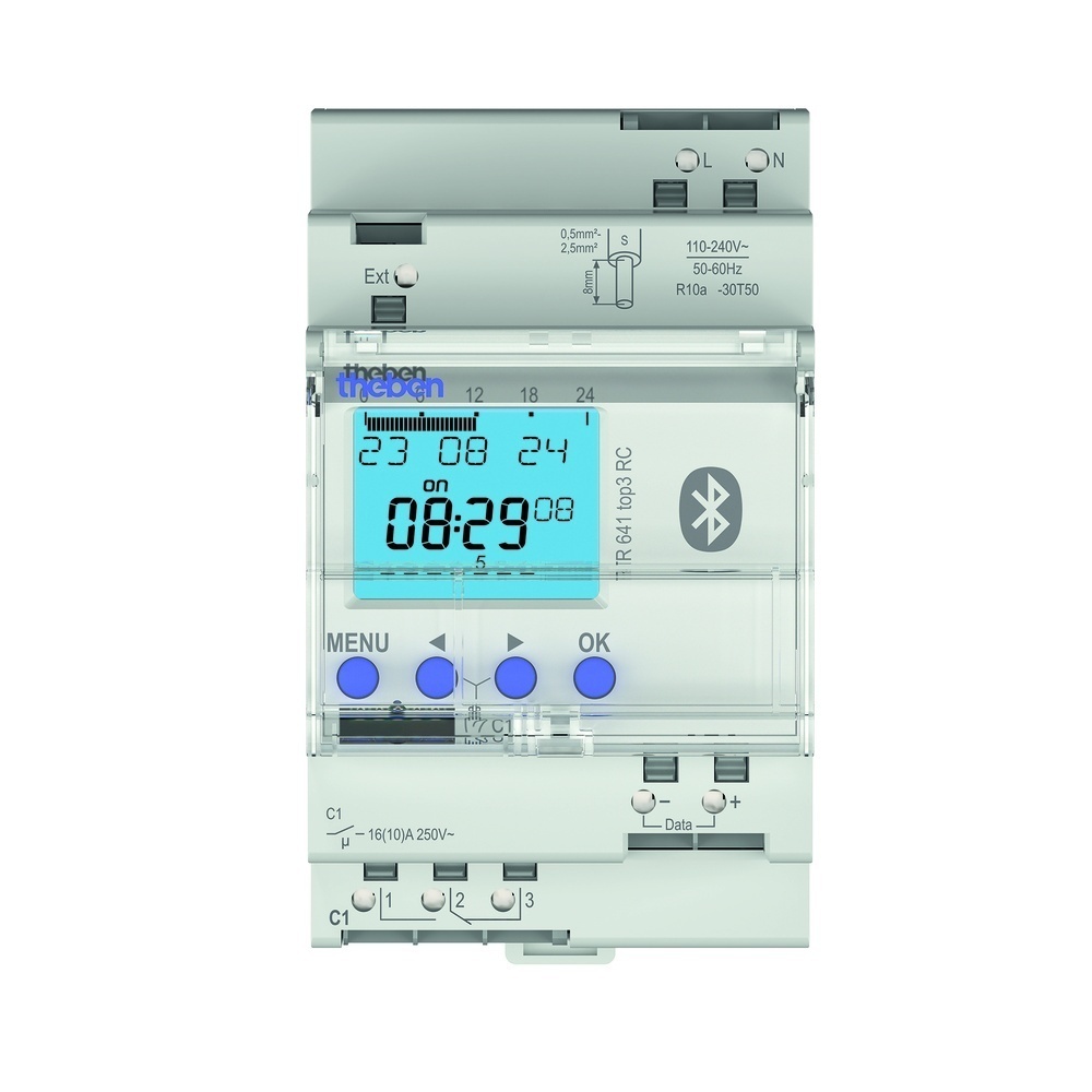 Theben Digitale Zeitschaltuhr 6410330 Typ TR 641 top3 BLE RC