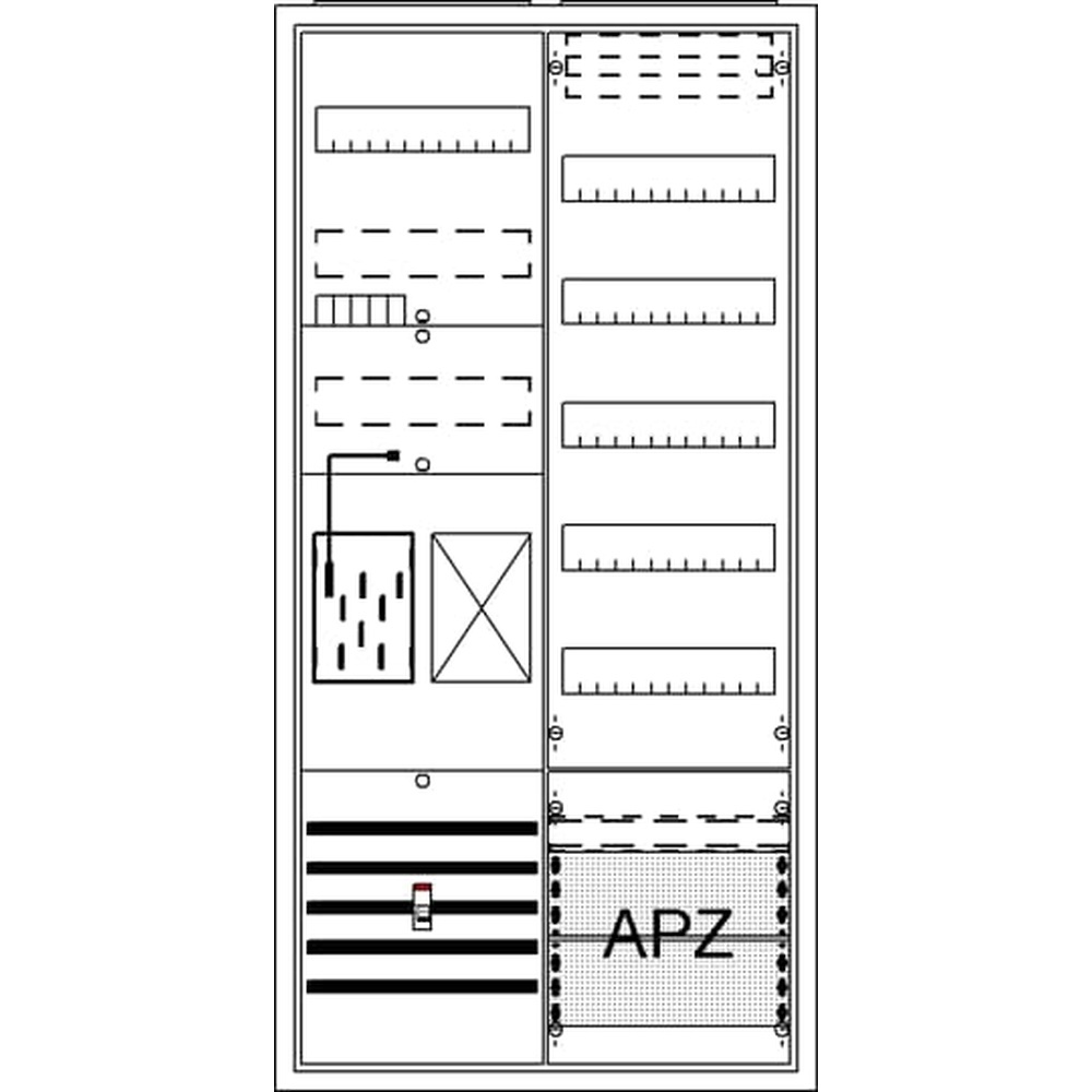 Striebel & John Zählerkomplettschrank 2CPX054245R9999 Typ BA27MB