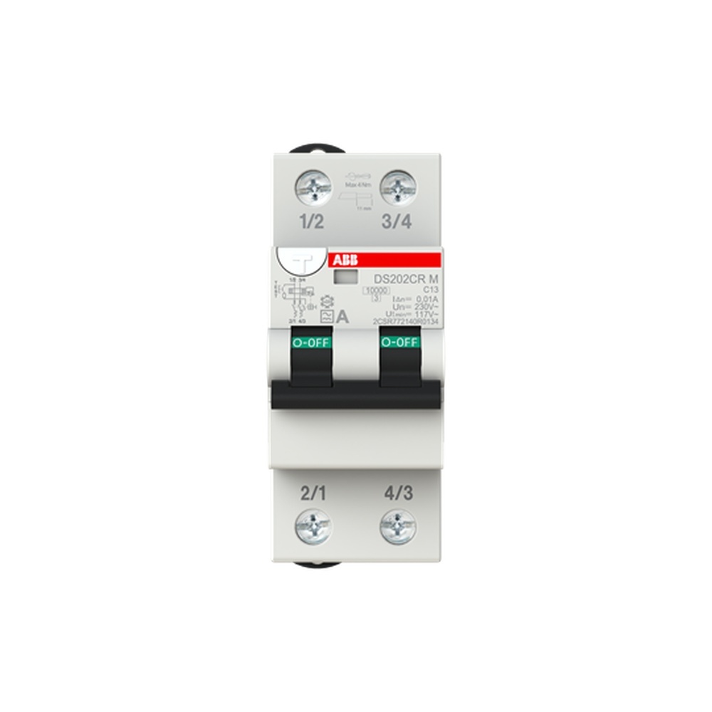ABB Kombination FI Schalter Leitungsschutzschalter 2CSR772140R0134 Typ DS202CRMA-C13/0,01