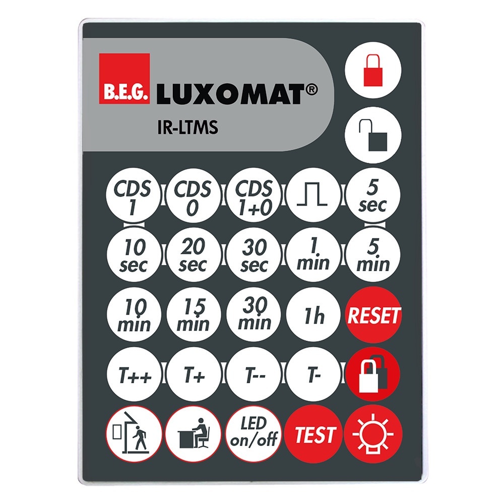 B.E.G. Brück Fernbedienung 92185 Typ Luxomat Fernbedienung IR-LTMS