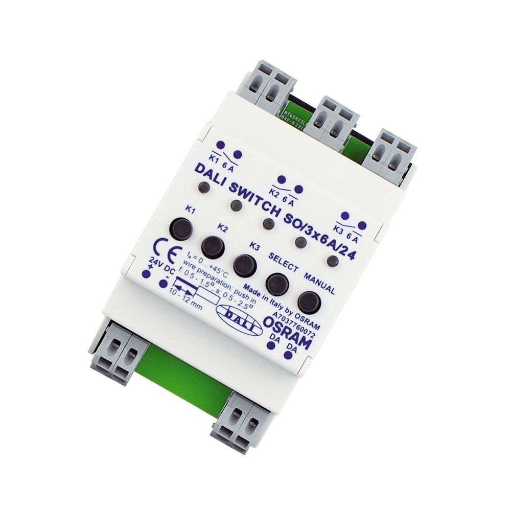 Ledvance Osram DALI Schaltausgang 533364 Typ DALI-SWITCH-SO-3X6A-FS1