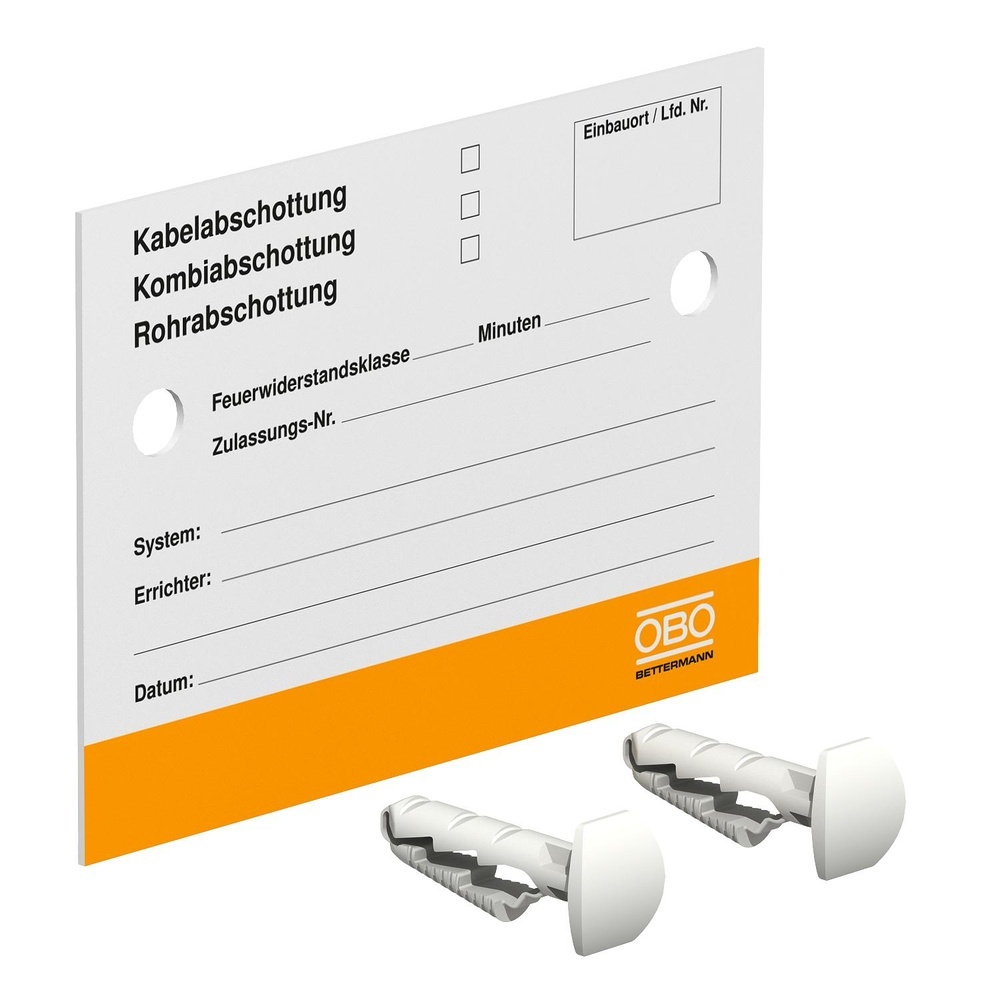 OBO Bettermann Kennzeichnungsschild 7205425 Typ KS-S DE