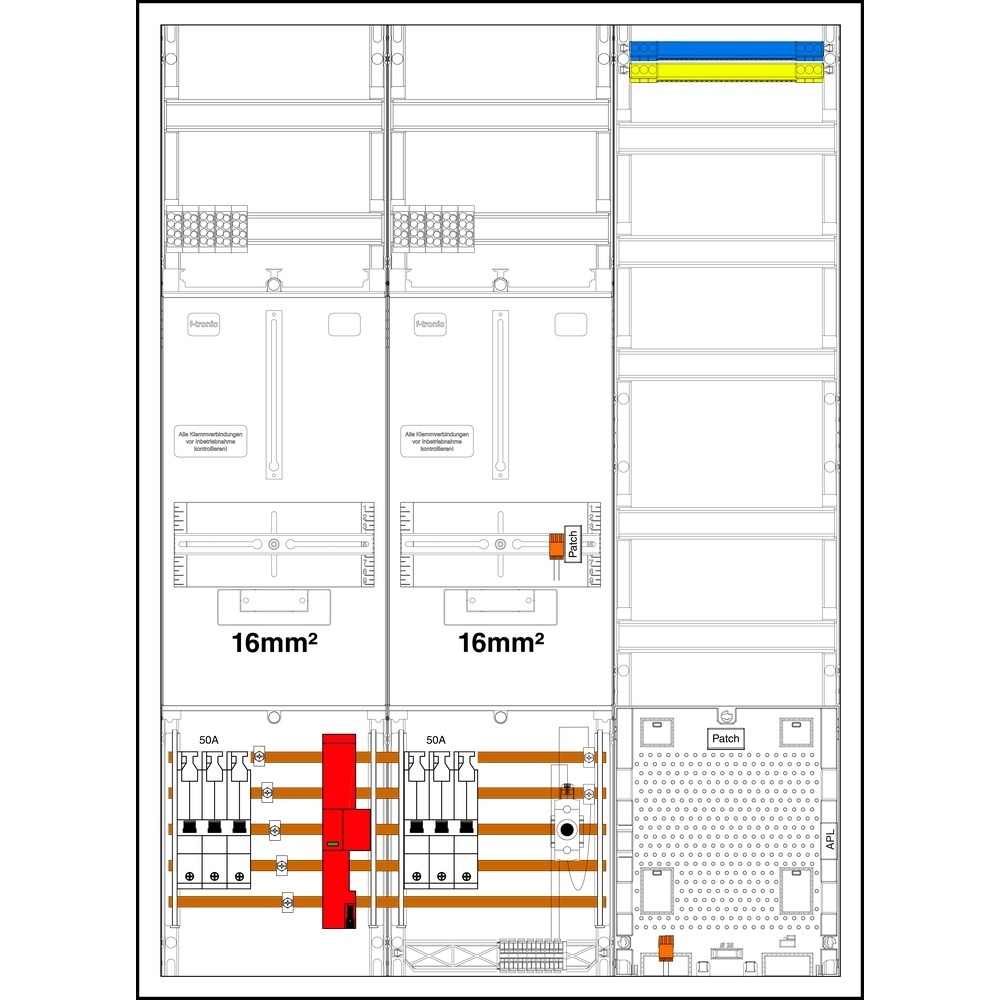 f-tronic Komplettschrank 7190605 Typ 3HZ732APZ50D01ÜS-16