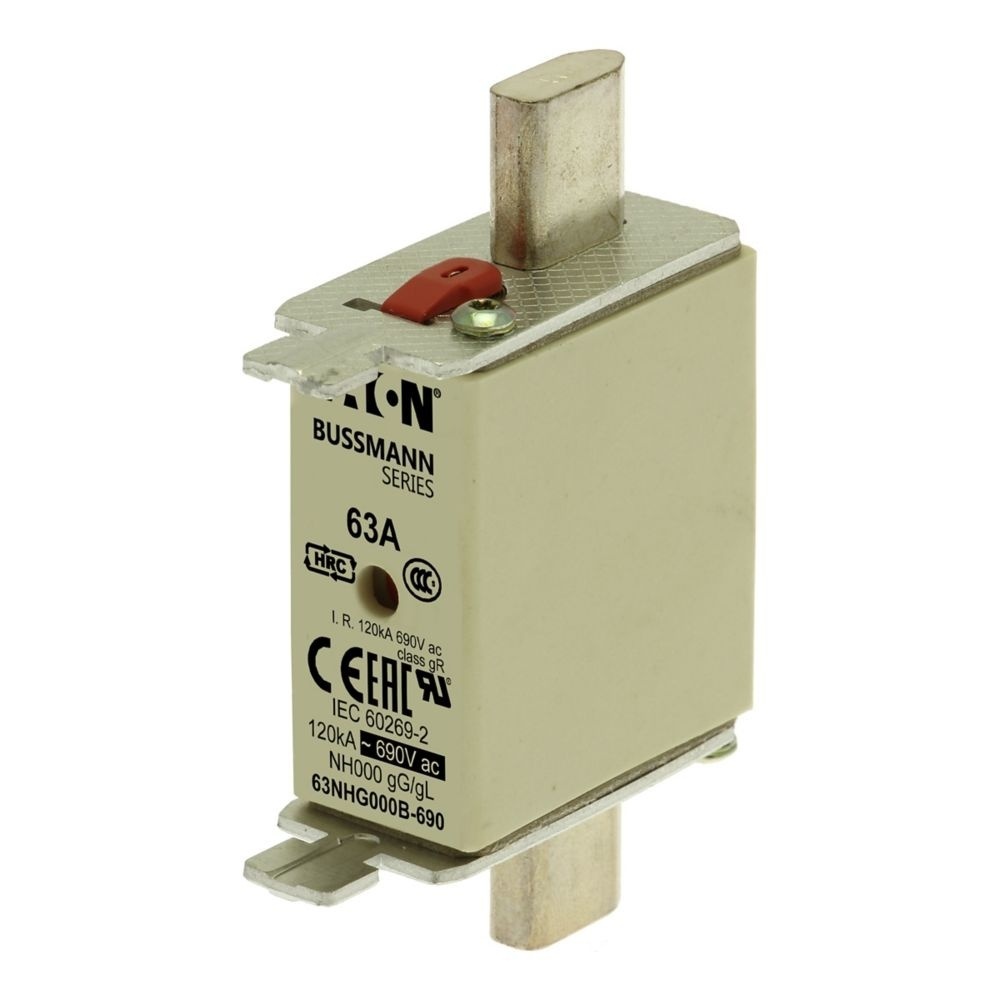 Eaton Sicherungseinsatz 63NHG000B-690 Typ NH-SICHERUNG 63A 690V gG GRÖSSE 000