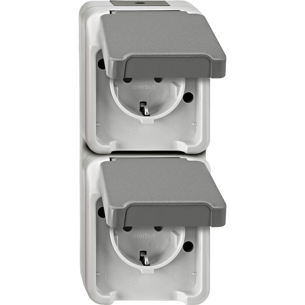 Merten Doppel Steckdose MEG2329-8029