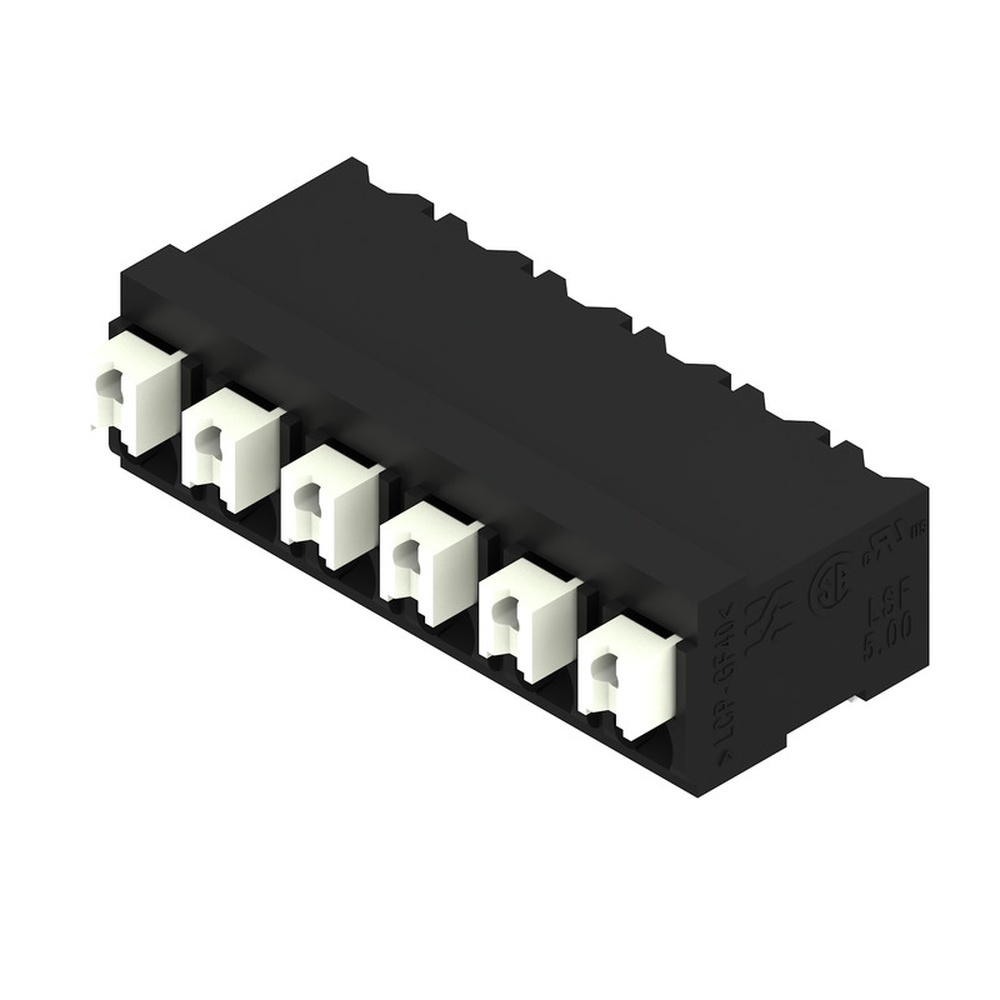 Weidmüller Leiterplattenklemme 2581230000 Typ LSF-SMT 5.00/06/90 1.5SN BK RL PRT