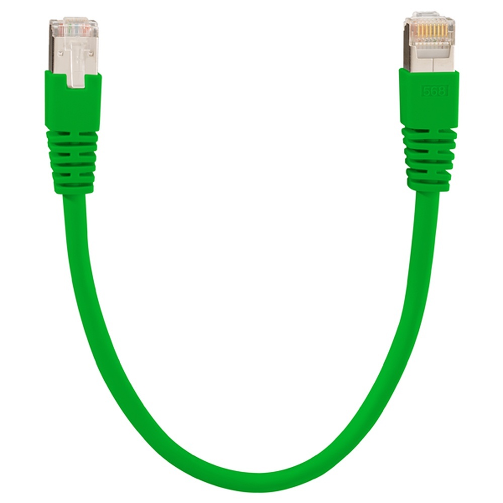 Rutenbeck Patchkabel 21500610 Typ PK Cat.6A iso 1,0 m grün