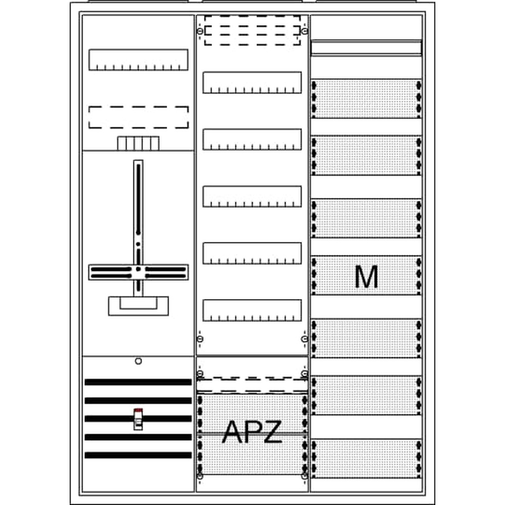 Striebel & John Komplettschrank 2CPX054262R9999 Typ DA37BD