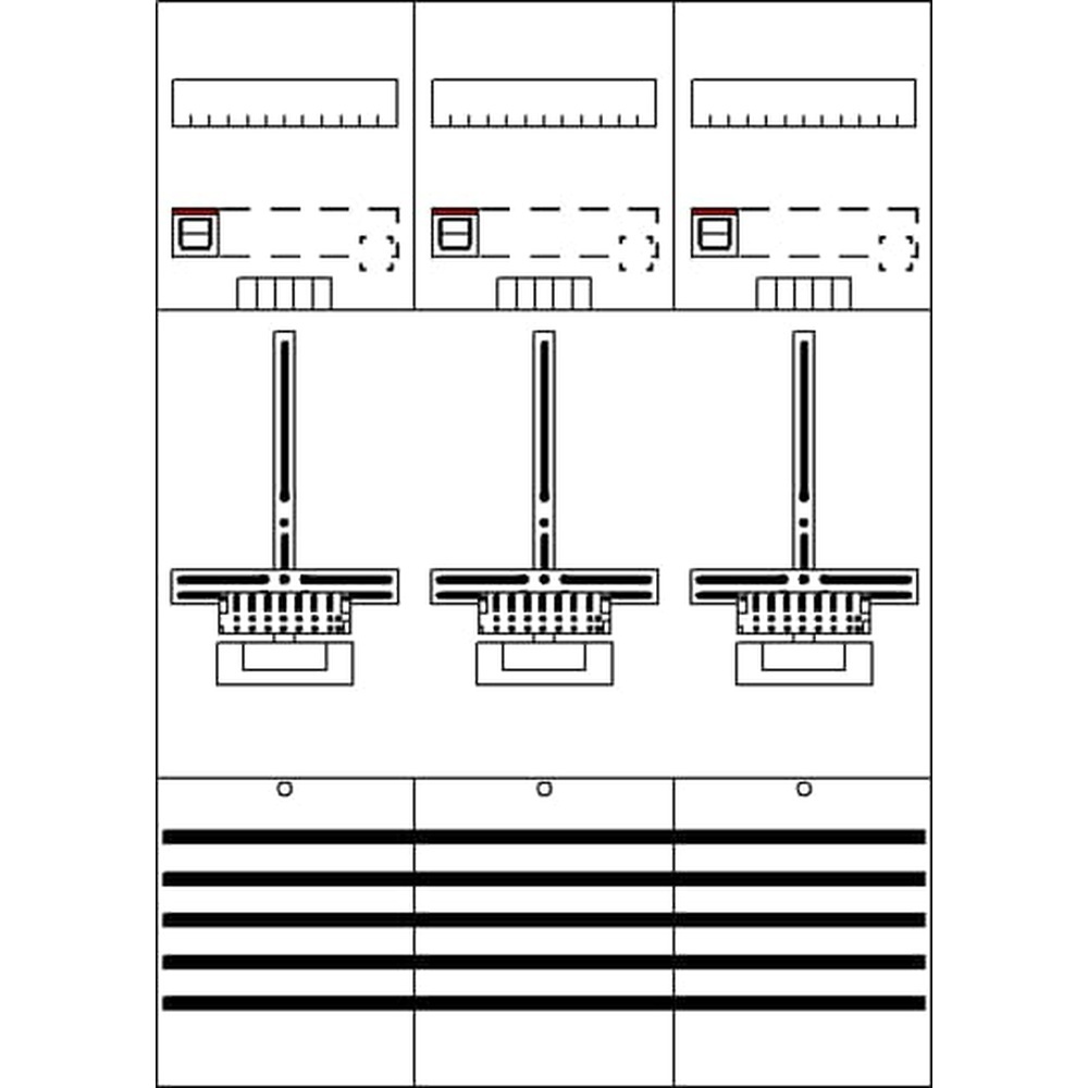 Striebel & John Zählerkomplettfeld 2CPX054140R9999 Typ DF37Q3