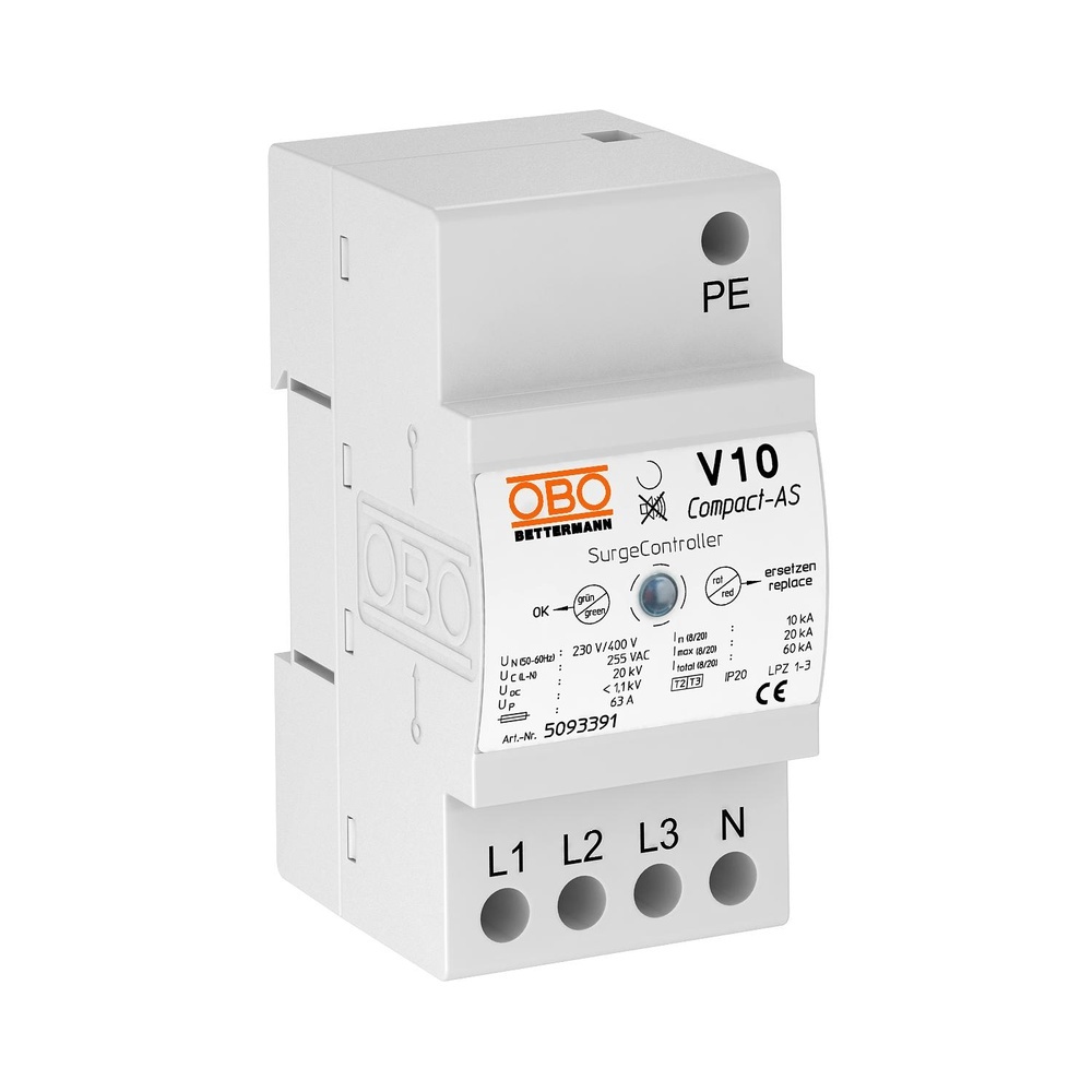 OBO Bettermann V10 Compact 5093391 Typ V10 COMPACT-AS
