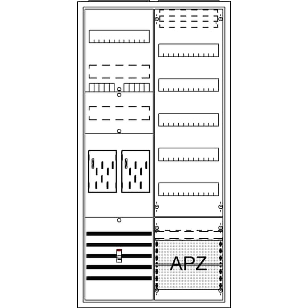 Striebel & John Zählerkomplettschrank 2CPX054210R9999 Typ BA27BM