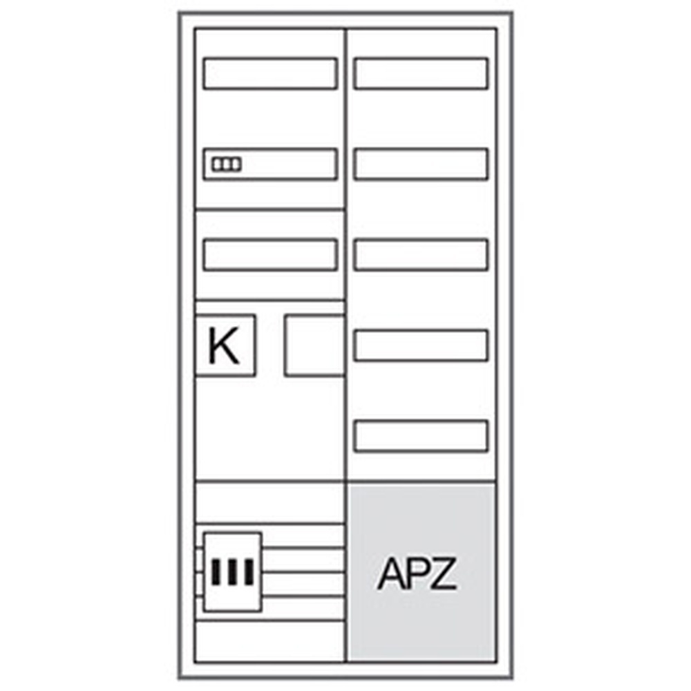 Hager Komplettschrank ZB32SEQ15EN