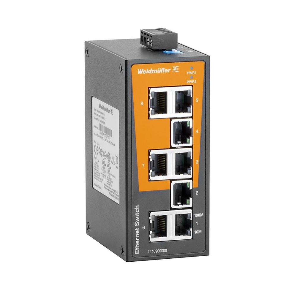Weidmüller Netzwerk Switch 1240900000 Typ IE-SW-BL08-8TX