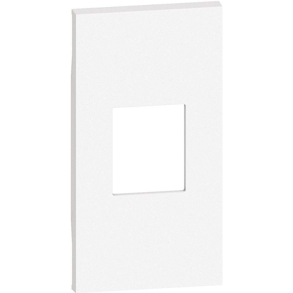 Bticino LivingNow Abdeckung 2-modulig für Glasfaser-Steckdose in der Farbe White KW13M2