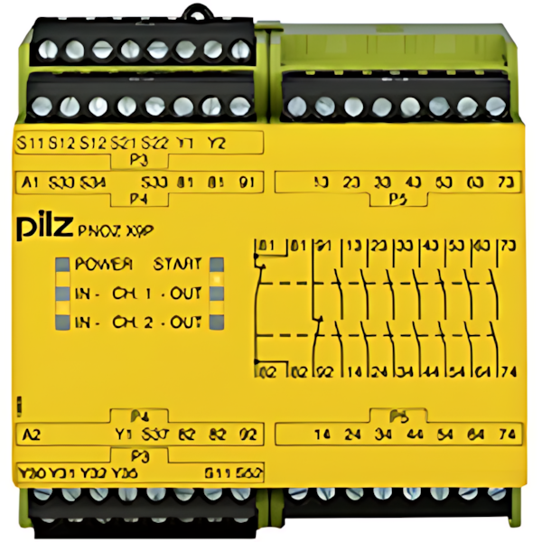 Pilz Sicherheitsschaltgerät 777609 Typ PNOZ X9P 24VDC 7n/o 2n/c 2so