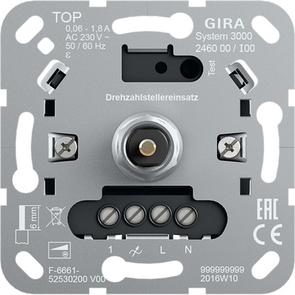 Gira S3000 Drehzahlstellereinsatz 246000