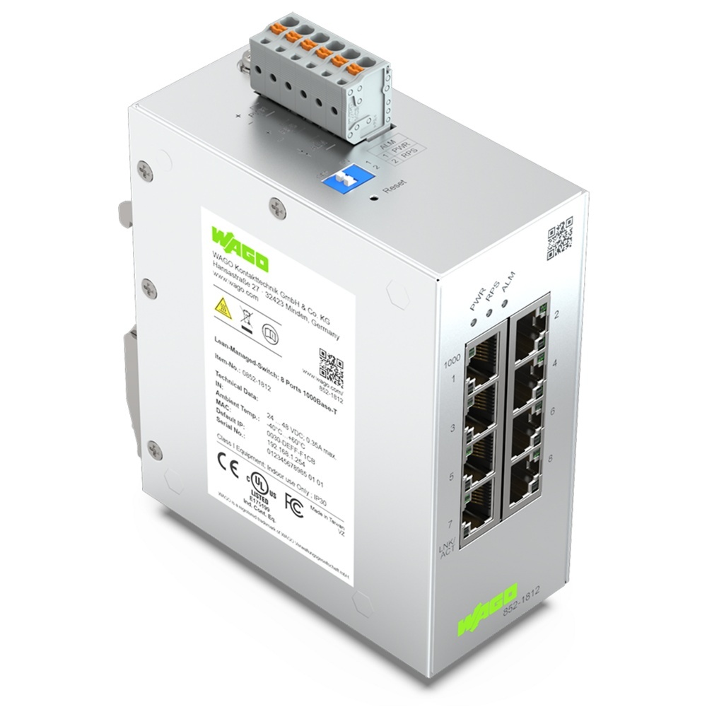 Wago Lean Managed Switch 852-1812