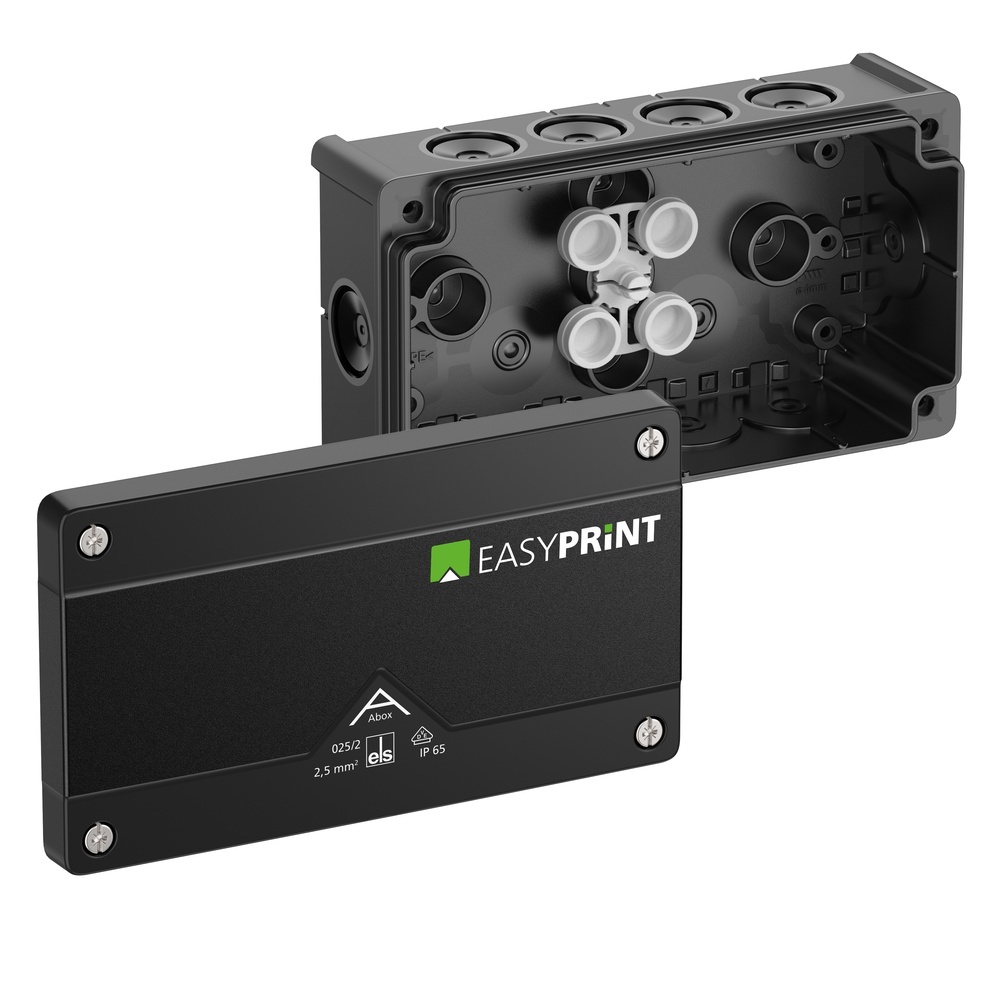Spelsberg Abzweigkasten 802002EP Typ Abox 025/2-L/sw EasyPrint Spelsberg Abzweigkasten 802002EP Typ Abox 025/2-L/sw EasyPrint