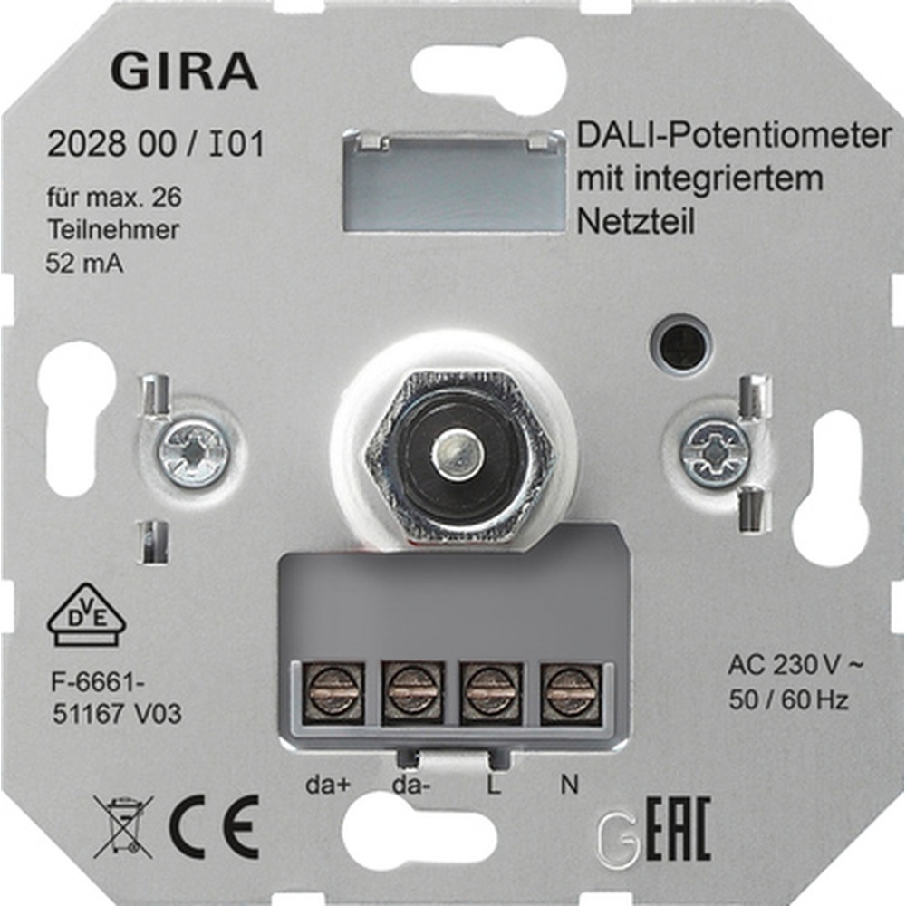 Gira Dali Potentiometer 202800