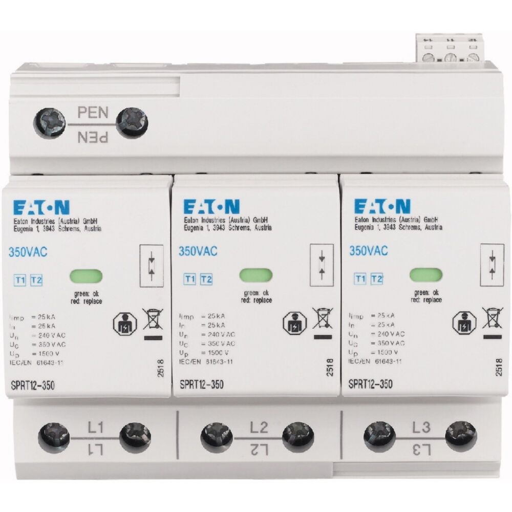 Eaton Kombi Ableiter 195235 Typ SPRT12-350/3-AX