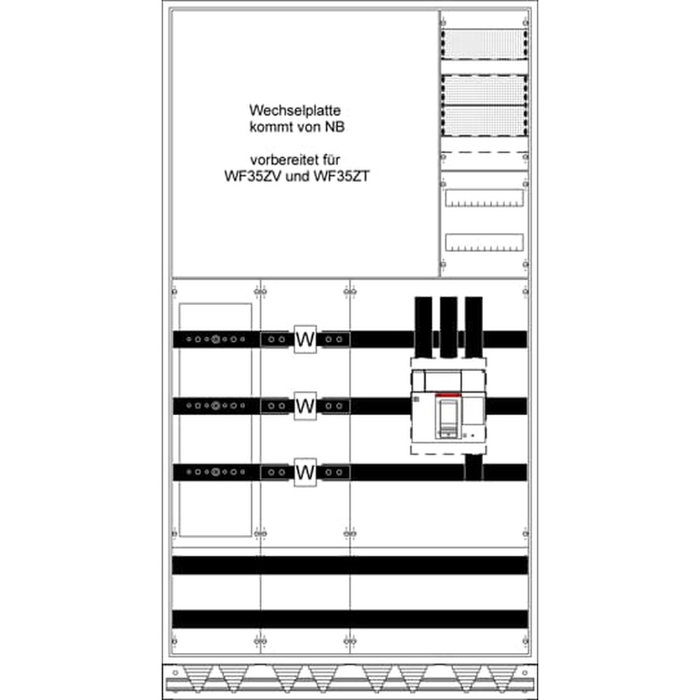 Striebel & John Mess Wandlerschrank 2CPX056090R9999 Typ WX42K2S