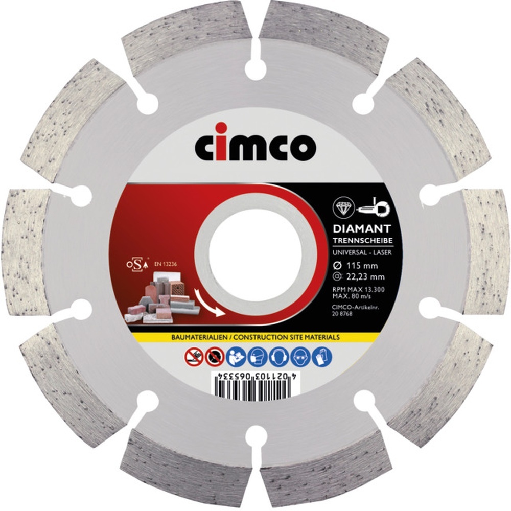 Cimco Diamant Trennscheiben 206816