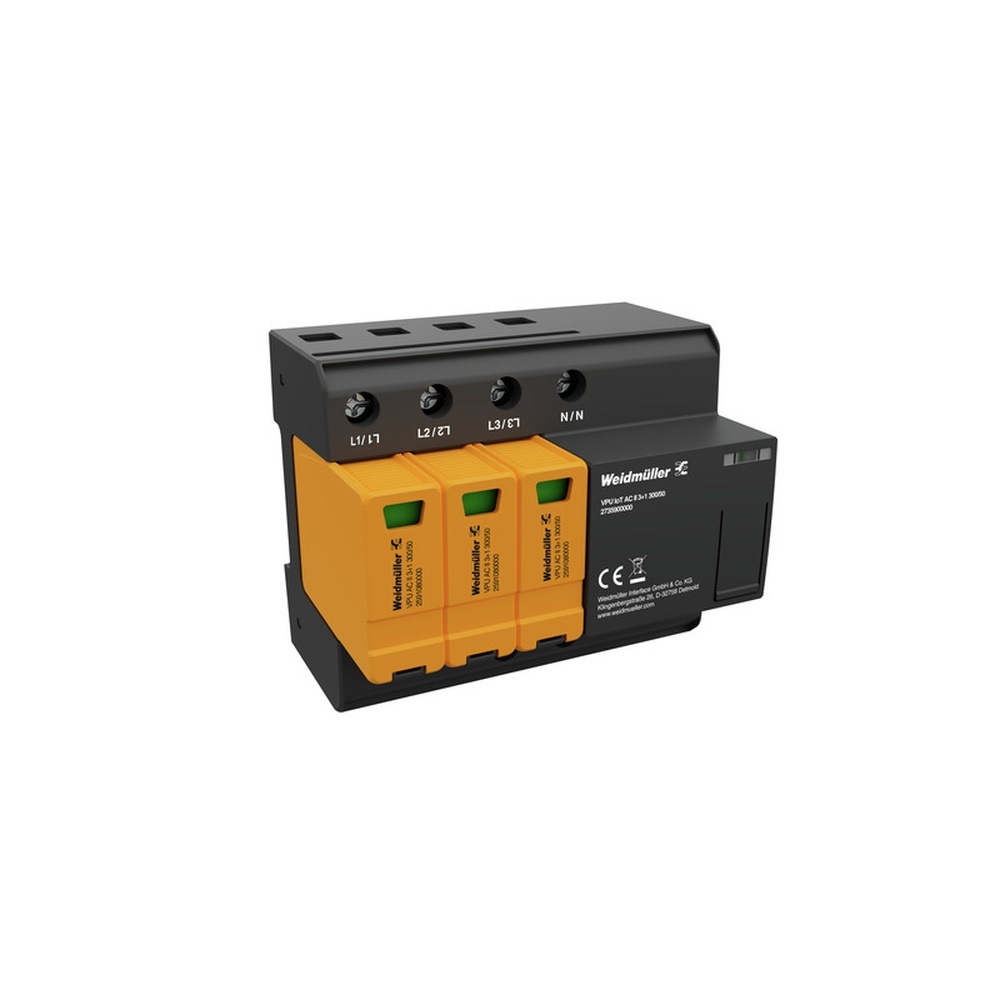 Weidmüller Überspannungsableiter 2735900000 Typ VPU IOT AC II 3+1 300/50 Weidmüller Überspannungsableiter 2735900000 Typ VPU IOT AC II 3+1 300/50