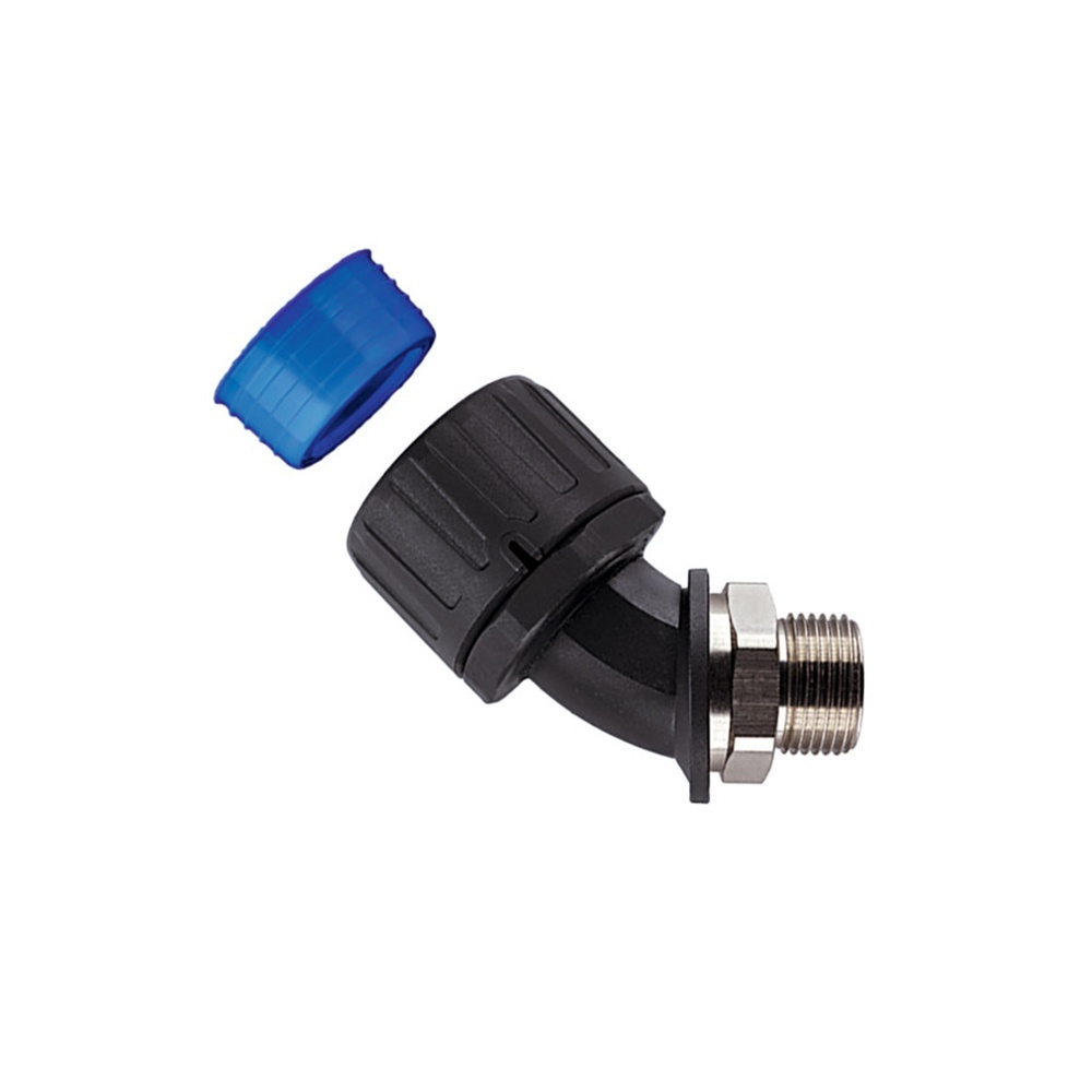 Hellermann Kunststoffverschraubung 166-24305 Typ HGL54-45M-M50 PA66/NPB/TPE BK 2