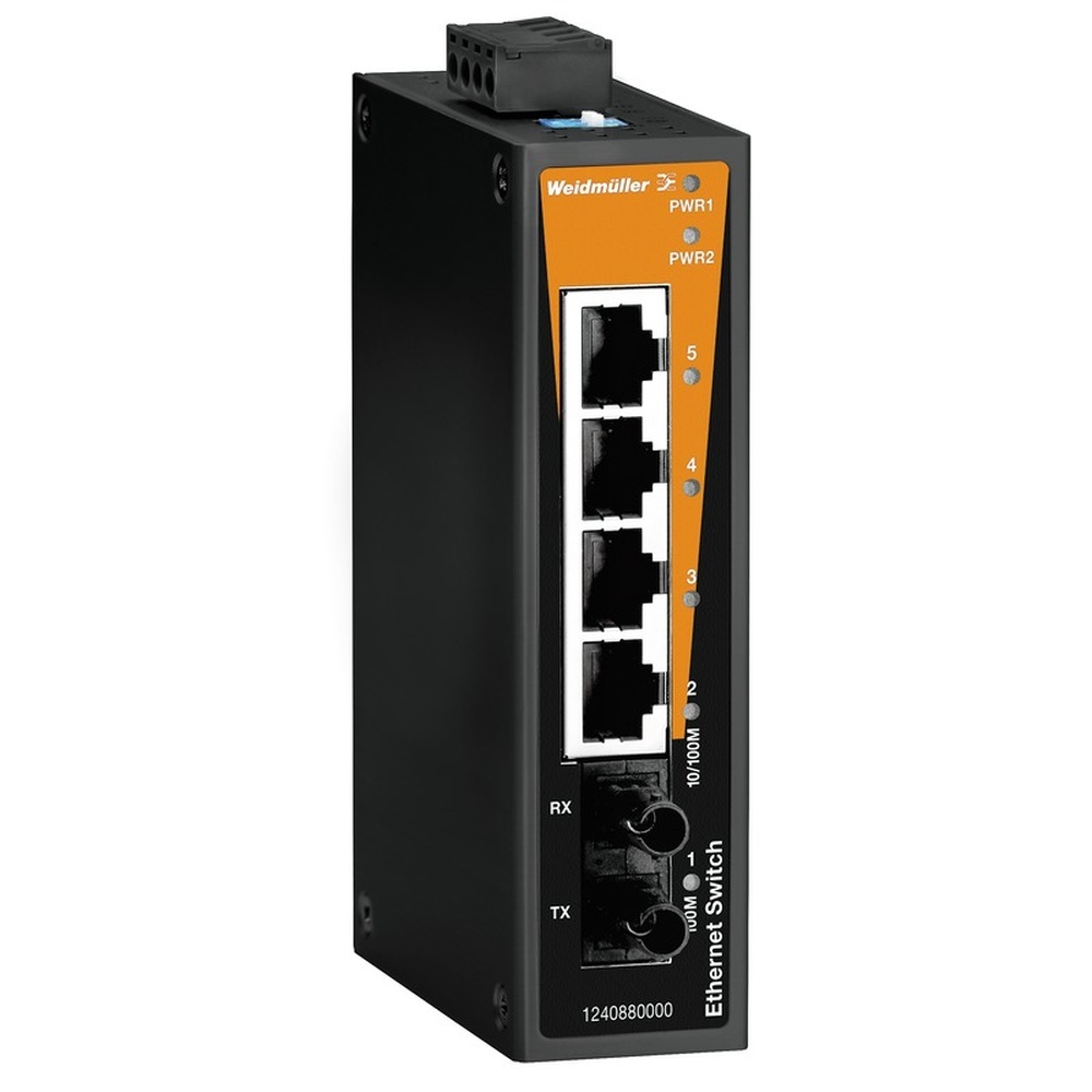 Weidmüller Netzwerk Switch 1240880000 Typ IE-SW-BL05-4TX-1ST