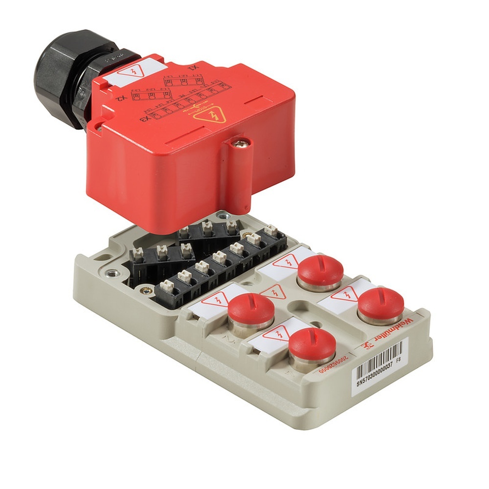 Weidmüller Passiver Sensor Aktor Verteiler 2009620000 Typ SAI-4-M-MVV-M12 1:1