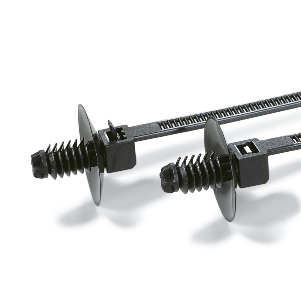 Hellermann Tyton Befestigungsbinder 150-55500 Typ REL30SDP6-PA66-BK (500)