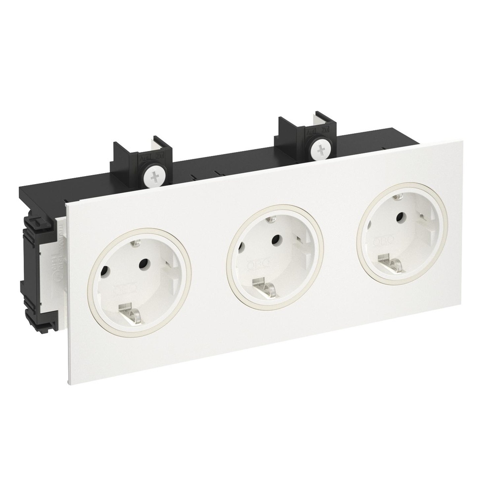 OBO Bettermann Steckdose 6121032 Typ BRK 3STD rws