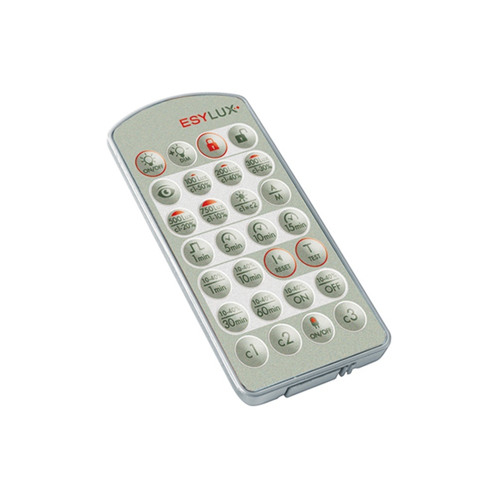 ESYLUX Fernbedienung EM10425530 Typ Mobil-PDi/plus silber/grün-metallic