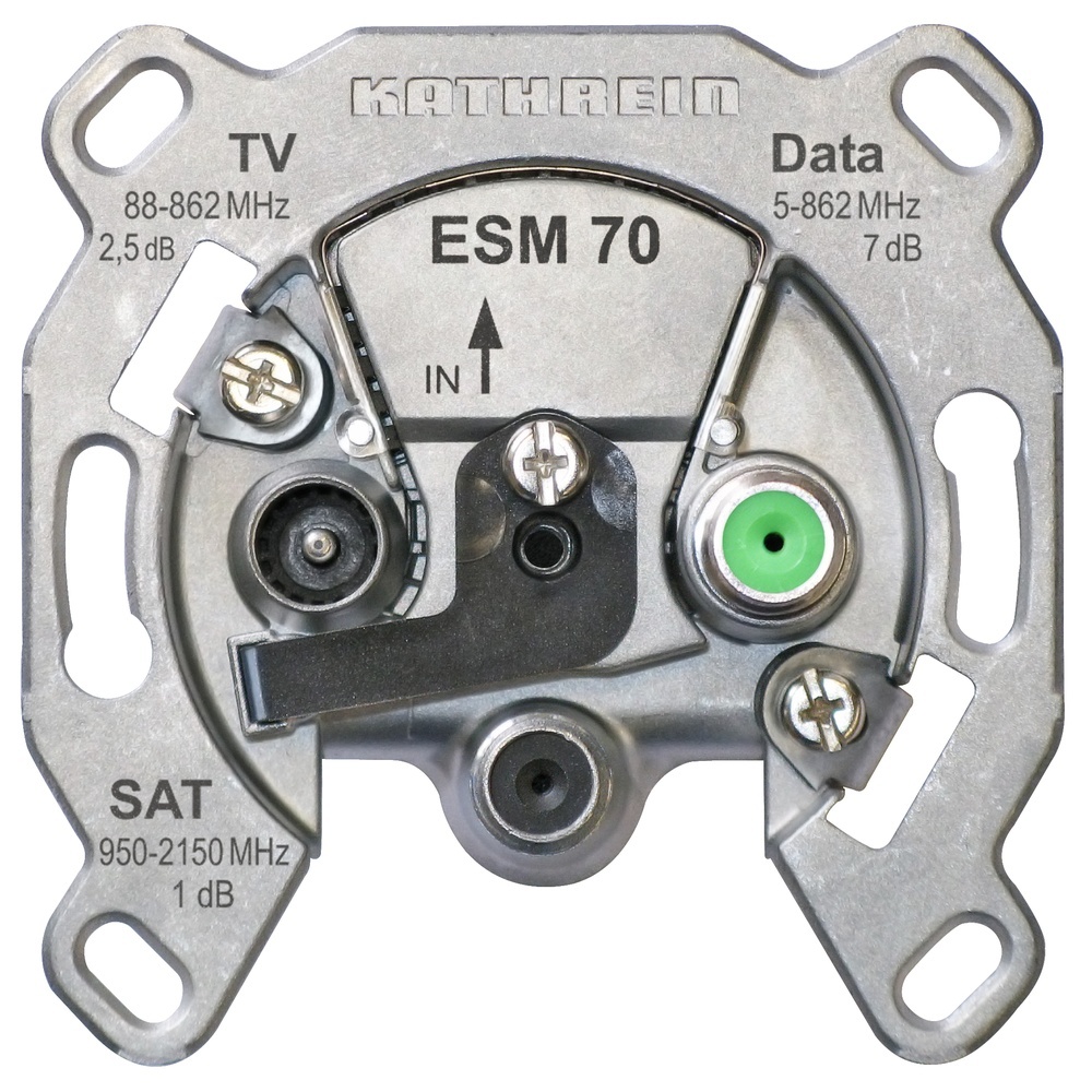 Kathrein Einzelanschlussdose 21110019 Typ ESM 70 Kathrein Einzelanschlussdose 21110019 Typ ESM 70
