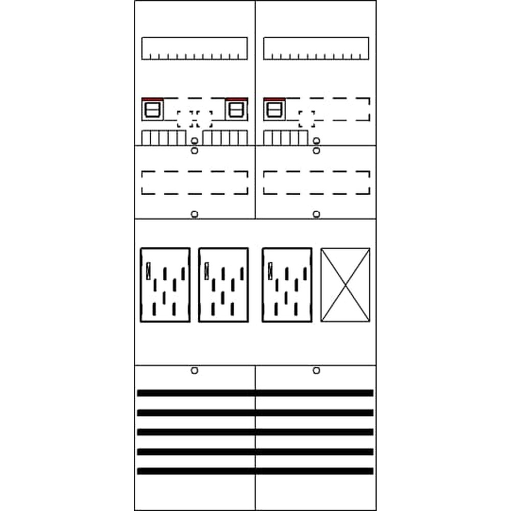 Striebel & John Zählerkomplettfeld 2CPX054128R9999 Typ BF27T31